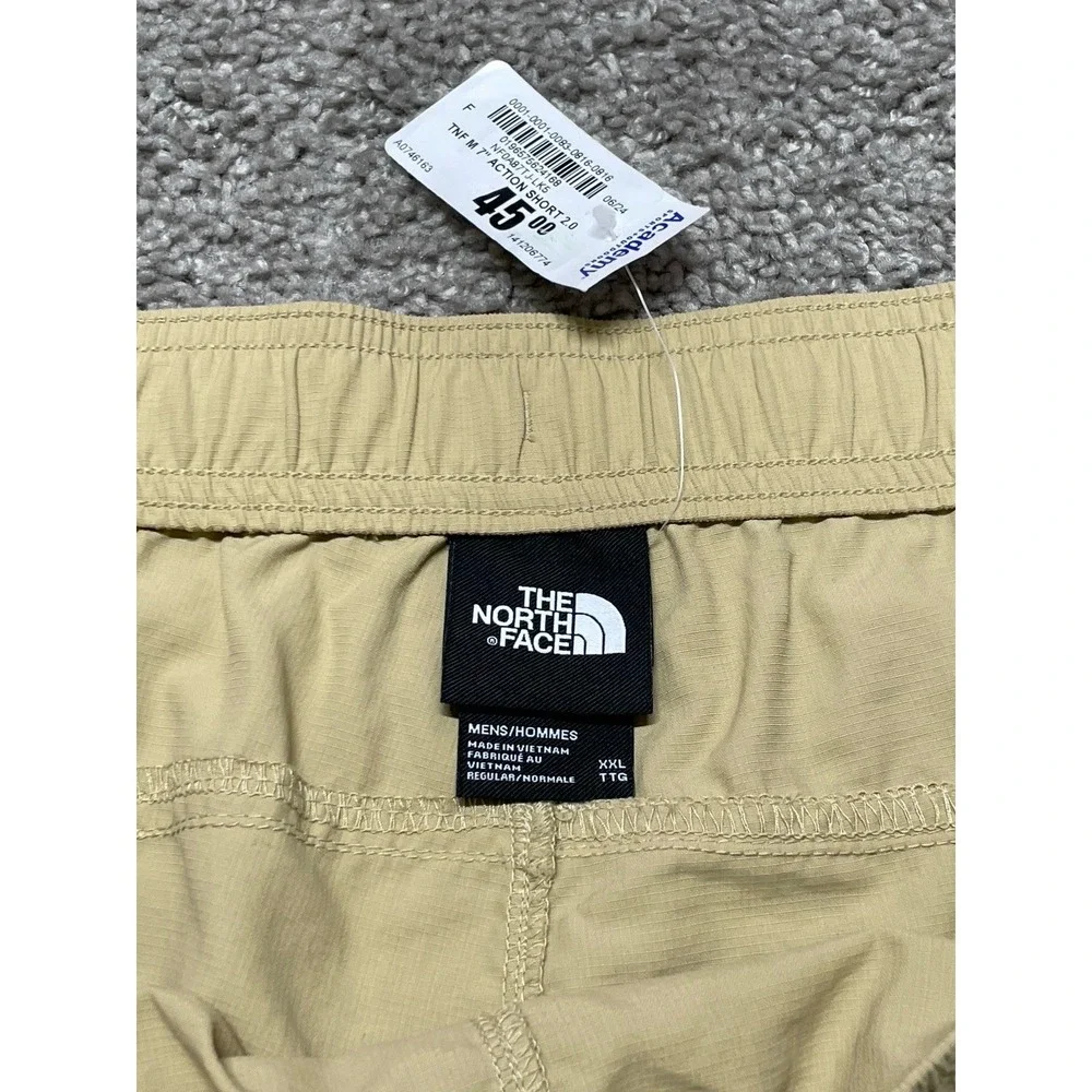 The North Face Action 2.0 Shorts Men's‎ Latte Brown 2XL Performance 7